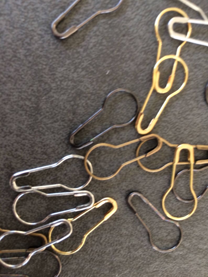Metal Stitch Marker Coilless Safety Pin Locking Stitch Etsy