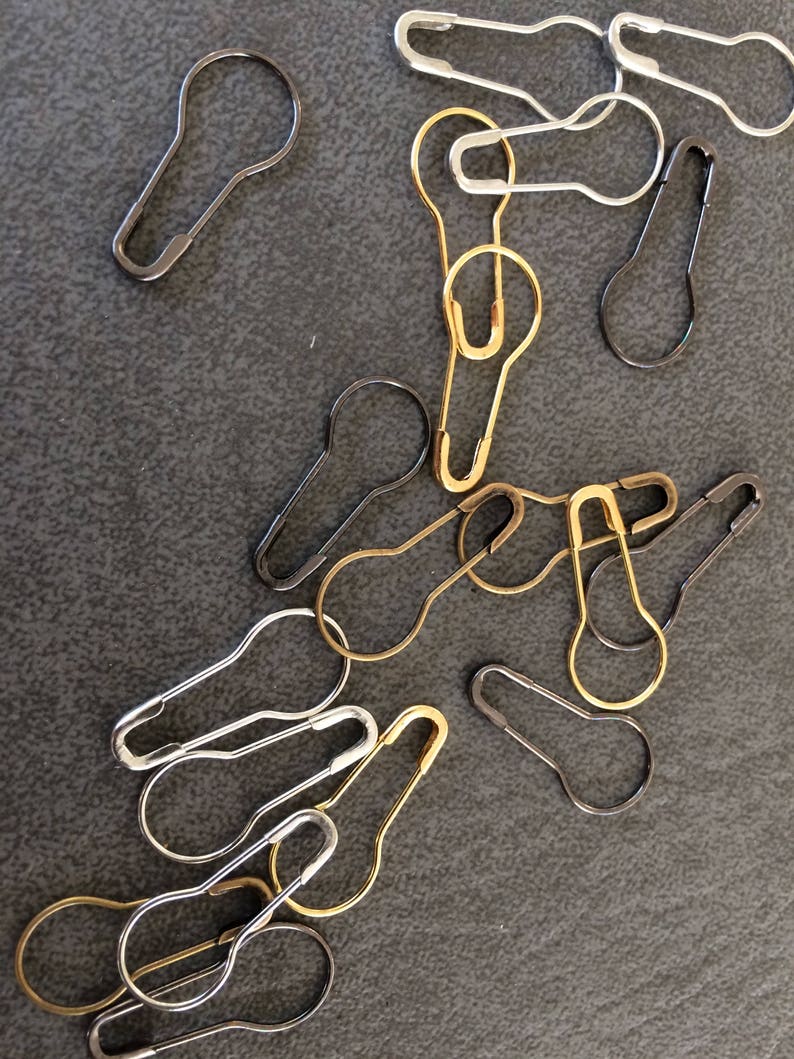 Metal Stitch Marker Coilless Safety Pin Locking Stitch Etsy