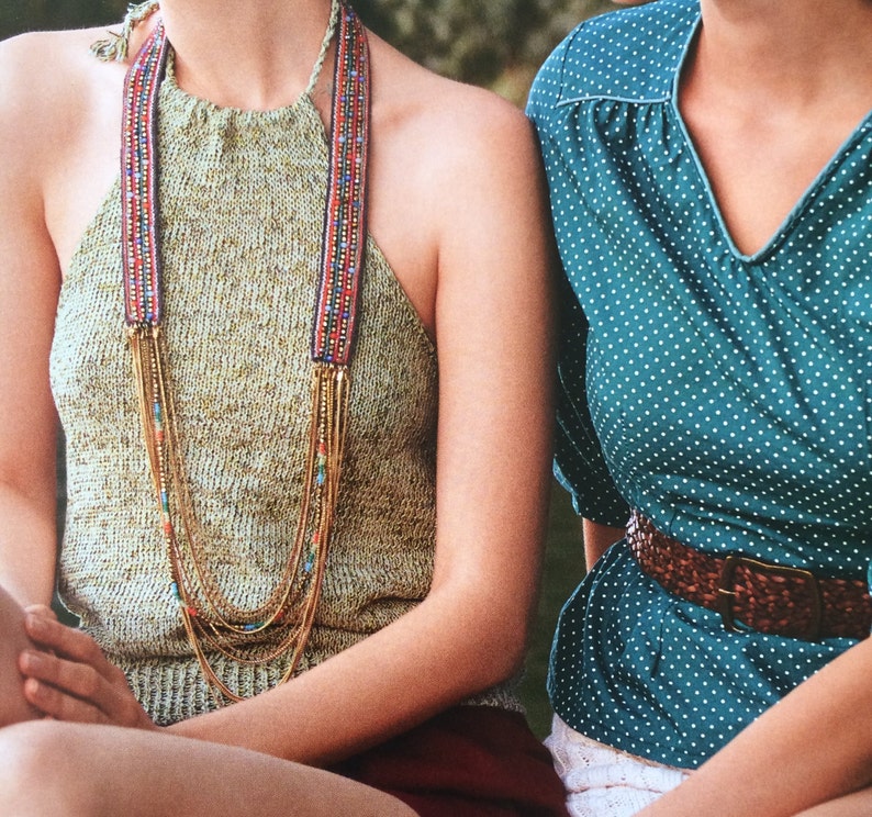 Hand Knitting Pattern Womens Ladies Summer Tops Cotton Etsy