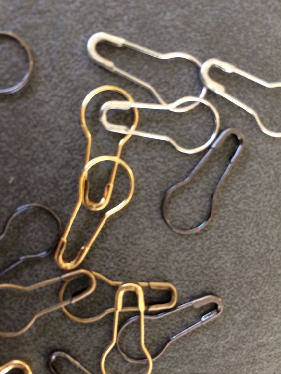 Metal Stitch Marker Coilless Safety Pin Locking Stitch Etsy