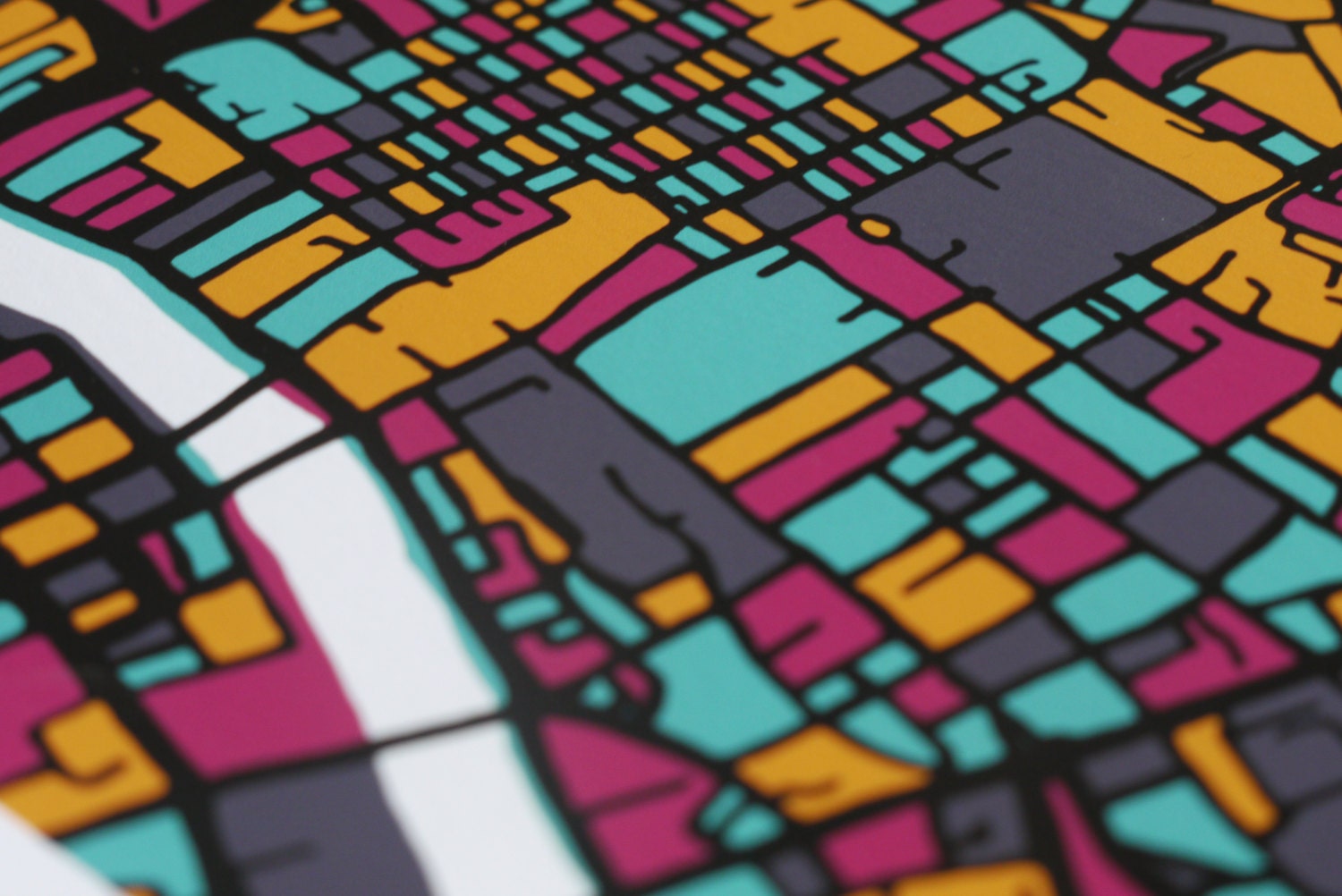 Glasgow Art Map Limited Edition Contemporary Giclée Print Etsy UK