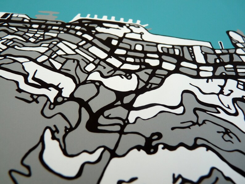 Hong Kong Art Map Limited Edition Contemporary Giclée Print Etsy