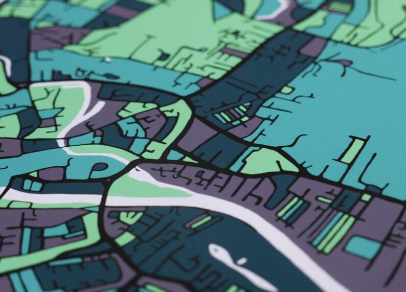 York Art Map Limited Edition Contemporary Giclée Print Etsy UK
