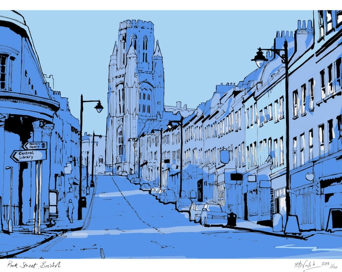Park Street, Bristol Limited Edition Contemporary Giclée Print - Etsy