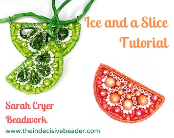 TUTORIAL Eis und eine Scheibe Bead Embroidery Tutorial SOFORT DOWNLOAD