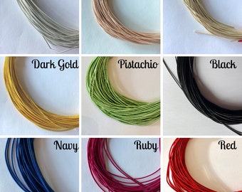 1m Coloured Pearl Purl/Gimp/Gijai wire for goldwork embroidery