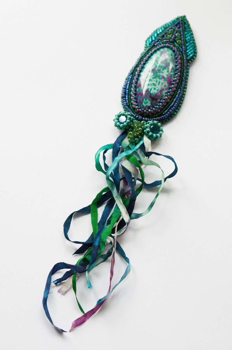 TUTORIAL Squidy Pendant Bead Embroidery Tutorial INSTANT DOWNLOAD image 7