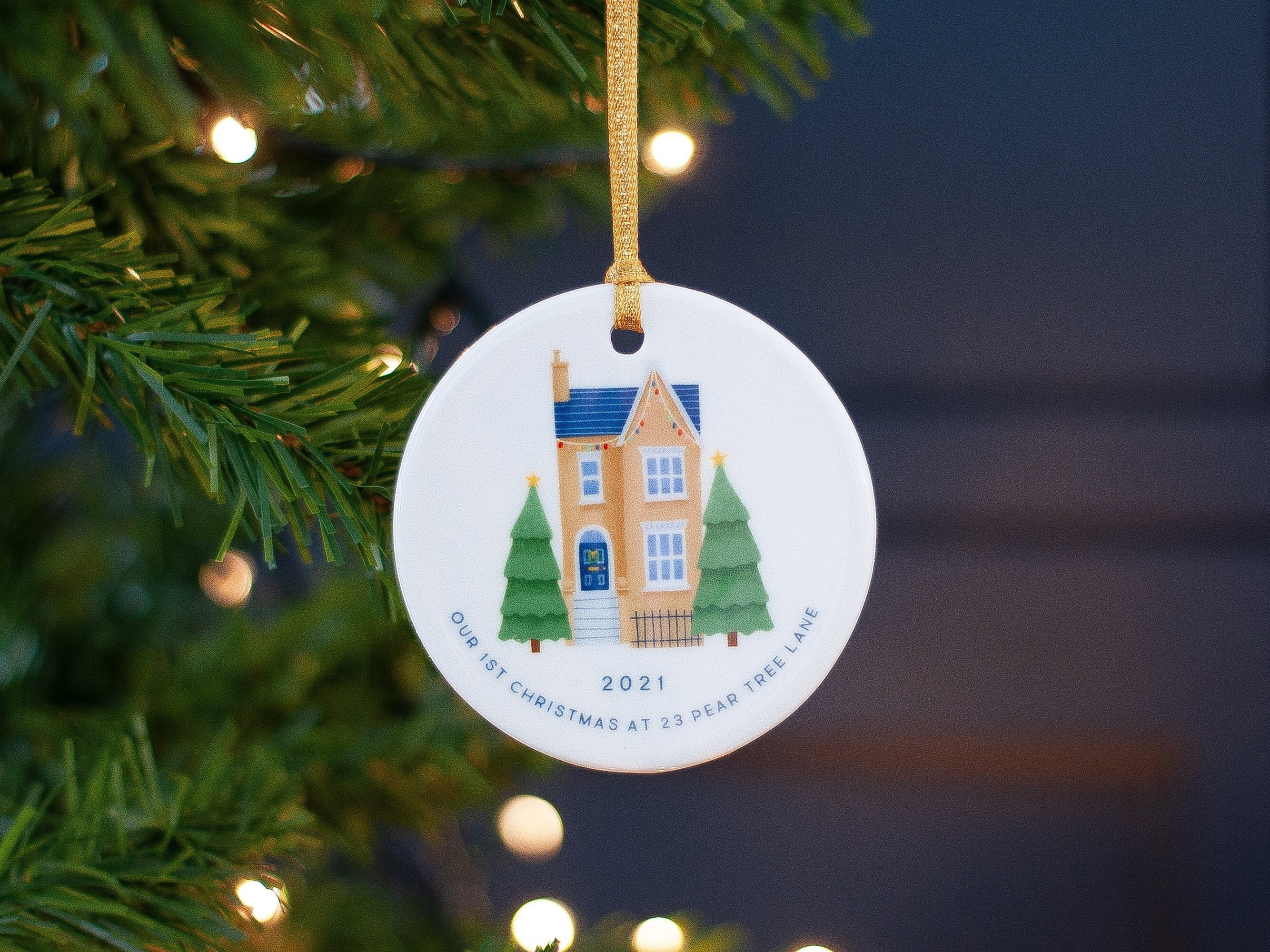B12 Personalised NEW HOME Tree Decoration Bauble