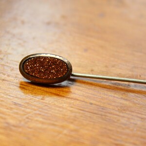 Victorian Gold Stone Stick Pin