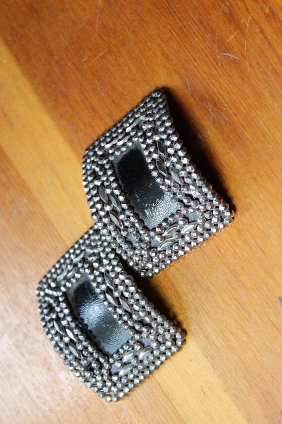 Victorian Pair of Cut Steel Shoe Buckles - image 4