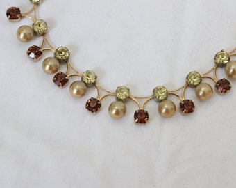 Vintage Art Deco Rhinestone Necklace