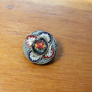 Victorian Micro Mosaic Pin