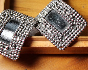 Victorian Pair of Cut Steel Shoe Buckles