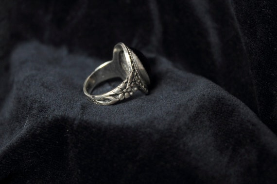 Art Deco Vintage Sterling Silver Ring - image 3