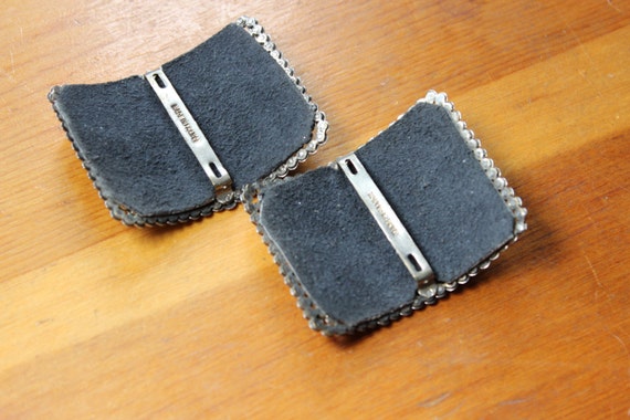 Victorian Pair of Cut Steel Shoe Buckles - image 5