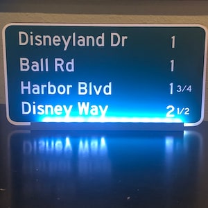 Disneyland Ball Rd LED Sign – Anaheim Disney Neon Light for Game Room, Man Cave, Office, Gift for Disney Fans