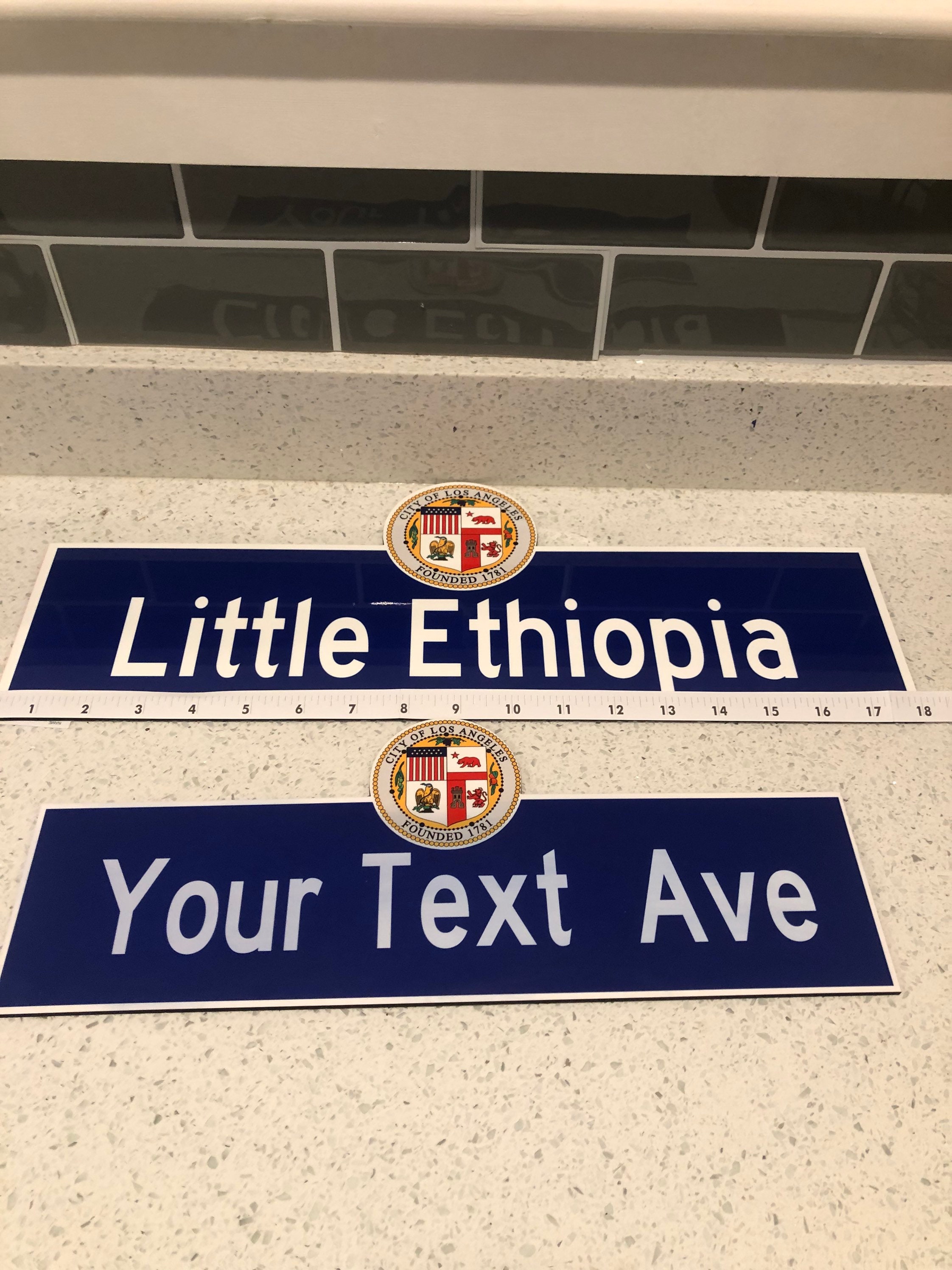 18” Custom City of LA Street Sign - Etsy