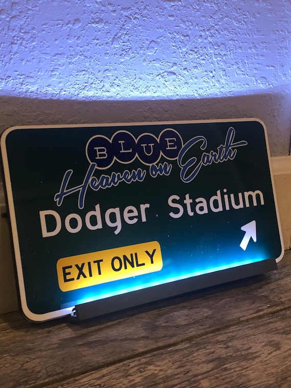 Blue Heaven on Earth Dodger Stadium Inspired Fwy Sign - Etsy