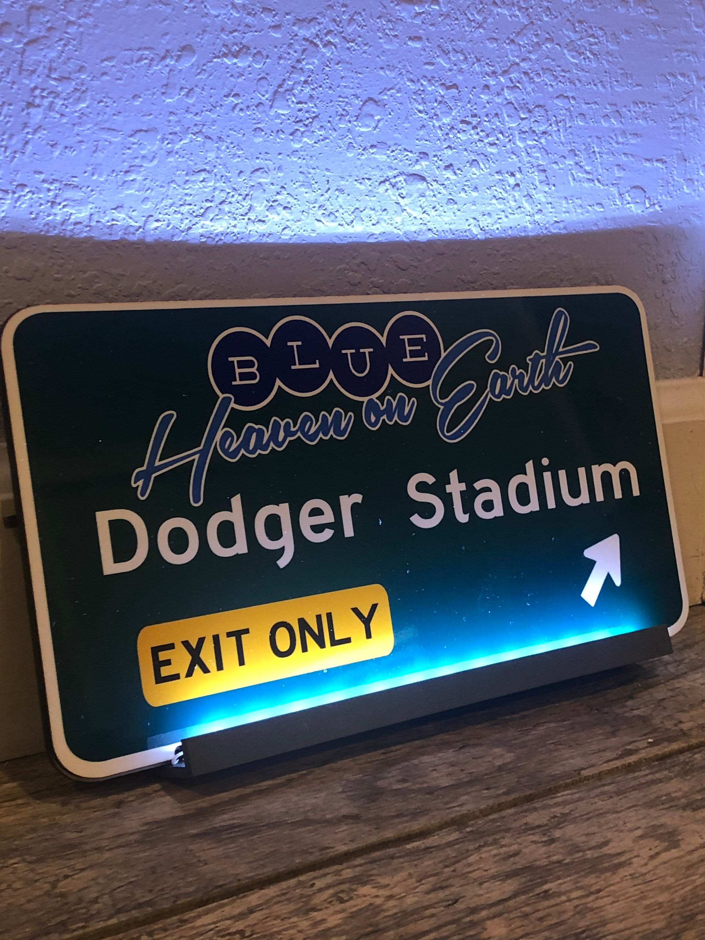 Blue Heaven on Earth Dodger Stadium Inspired Fwy Sign - Etsy