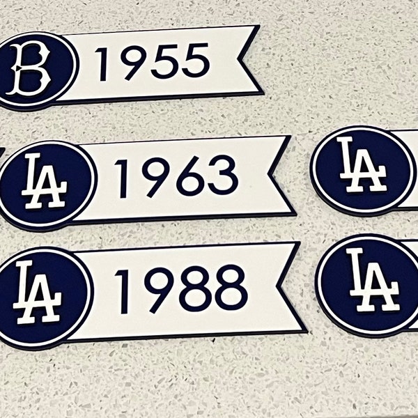 Dodgers WS Pennant Set