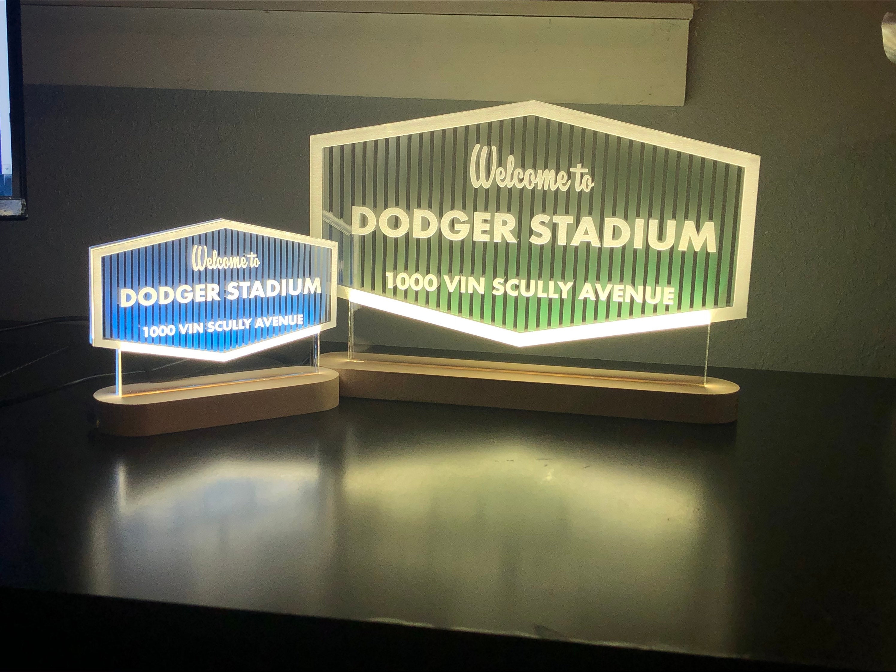 Large to Dodger Stadium LED sign Etsy
