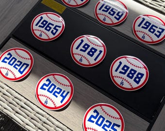 Pegatinas de banderines de estadio inspiradas en los Dodgers