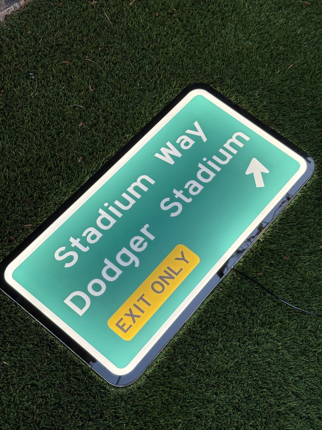 Stadium Way Sign Dodgers Stadium Way Illuminated Fwy - Etsy