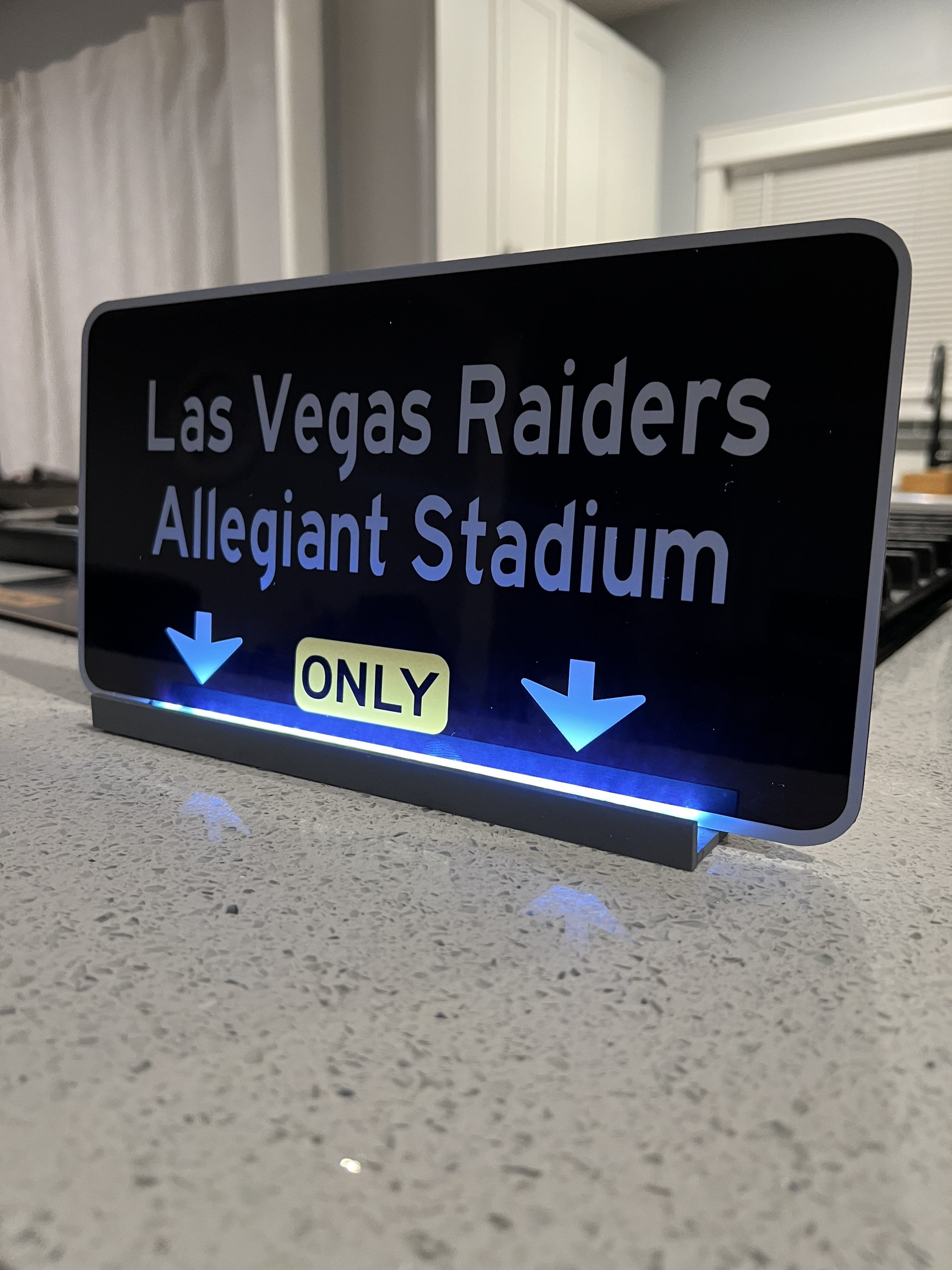 Las Vegas Raiders Acrylic LED Sign