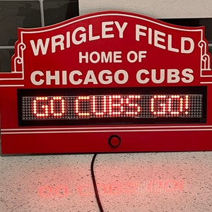 Custom Wrigley Field Cubs Dot Matrix Display