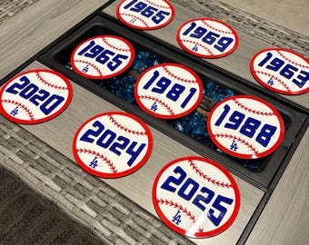 Ensemble de fanions Dodger Stadium World Series 2025 - Déco murale Champions de la MLB
