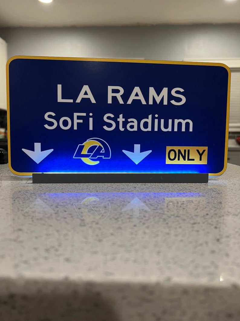 LA Rams Sofi Stadium Fwy Sign - Etsy