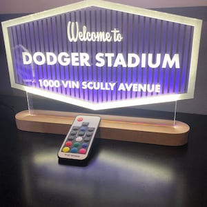 Large Welcome to Dodger Stadium LED sign