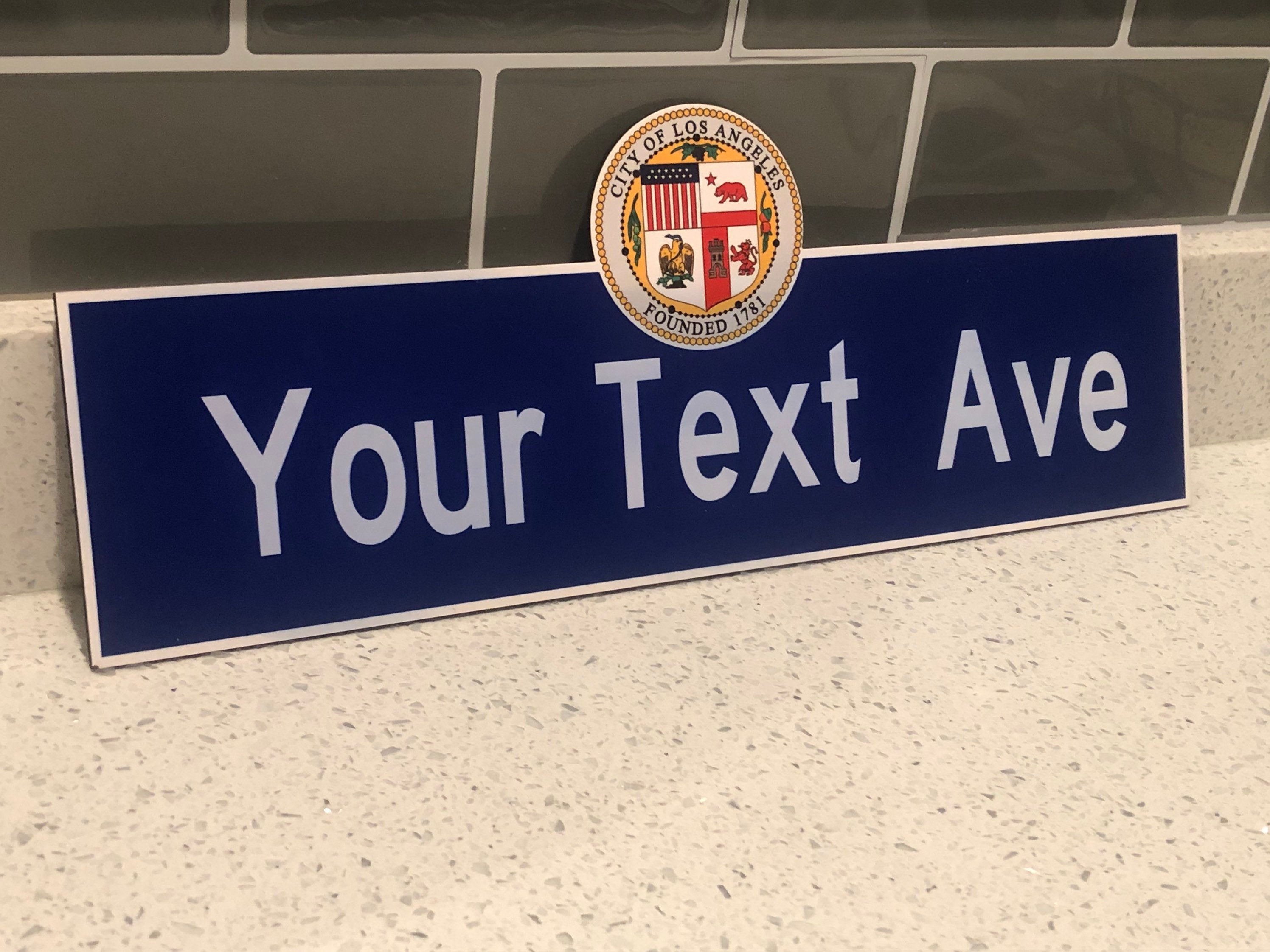 Custom City of LA Street Sign - Etsy