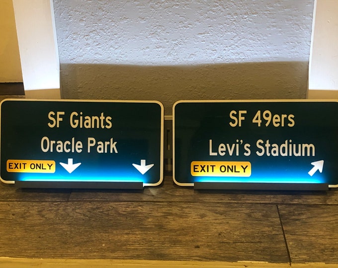 Bay Area Man Cave FWY signs