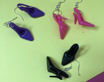 barbie shoe earrings
