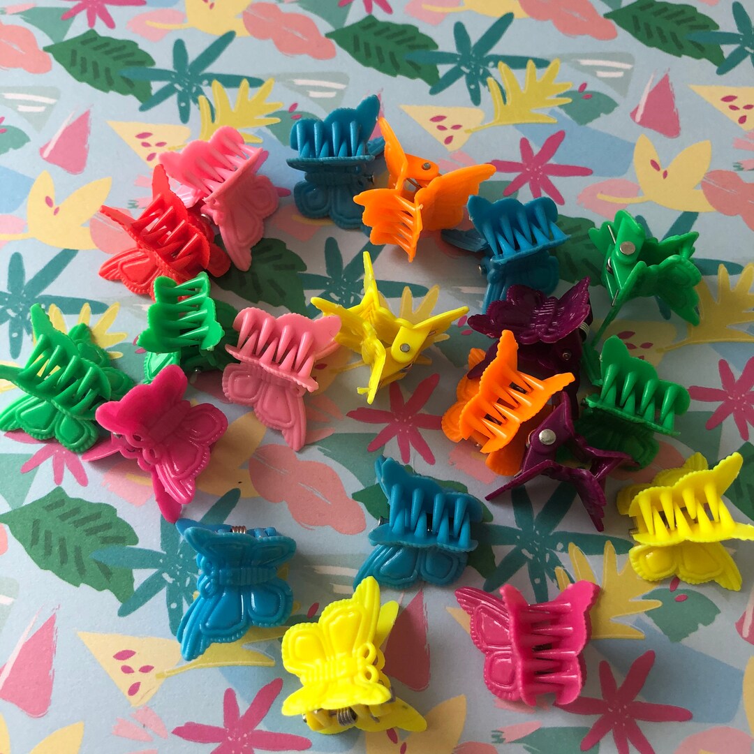 HAIR CLIPS Mixed Selection X6 90s Hair Butterfly Clips Y2k Etsy