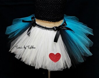Heart Costume, Heart Birthday Tutu, Valentine Tutu, Alice Halloween Costume, Wonderland Tutu, Alice Tutu Costume, Bachelorette Tutu