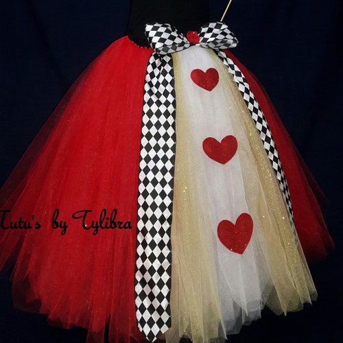 ADULT Heart Queen Tutu Skirt ADULT Queen of Hearts Costume - Etsy
