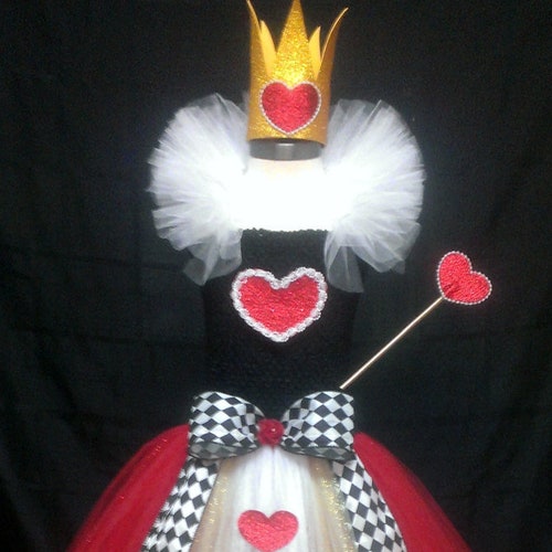 Heart Queen Tutu Skirt Queen of Hearts Costume Heart Tutu - Etsy