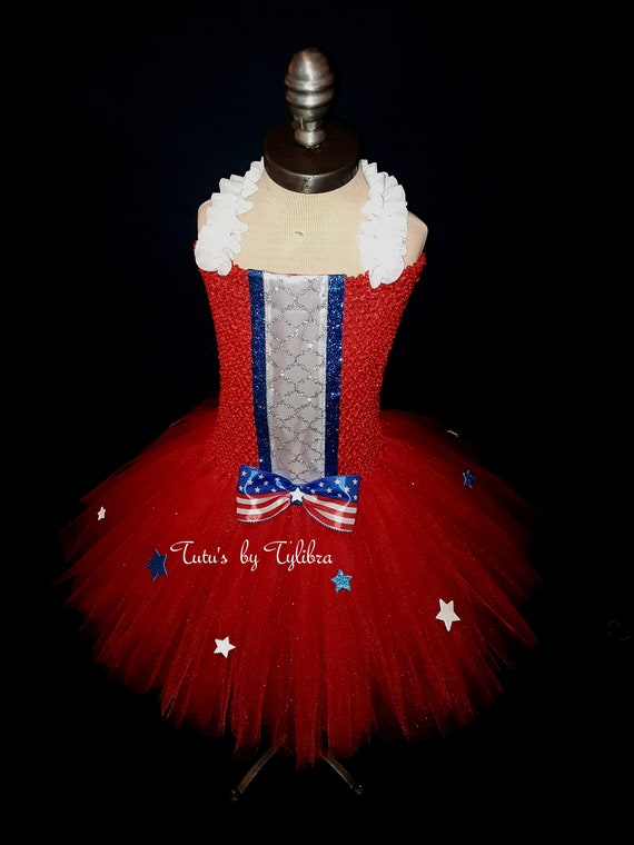 Star Spangled small crochet top pet tutu