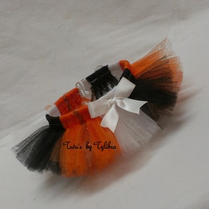 Halloween Sparkle Dog Tutu - Orange, Black & White Pet Tutu,  Pet Clothing, Pet outfit, Pet Sport Team Outfit, Pet Halloween Costume