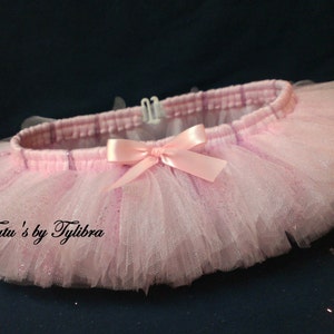 Baby Pink Sparkle Dog Tutu, Pet Tutu, Pet Clothing, Pet Outfit, Pet Party Favor, Wedding Pet Tutu