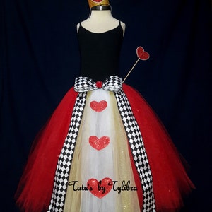 ADULT Heart Queen Tutu Skirt, ADULT Queen of Hearts Costume, Heart Tutu ...