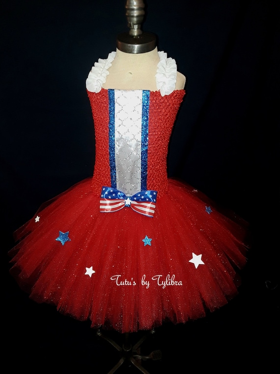 Star Spangled small crochet top pet tutu