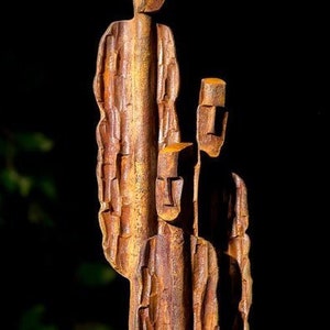 Menschen - handgeschmiedete Metall Skulptur. Metall Gartenkunst. Familien Geschenk. Hochzeitsgeschenk. Weihnachtsgeschenk