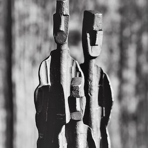 Family | Hand forged metal sculpture | Metal garden art | Wedding | Anniversary | New family gift