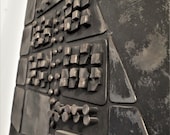 Your City Large wall art Metal sculpture Industrial interior design