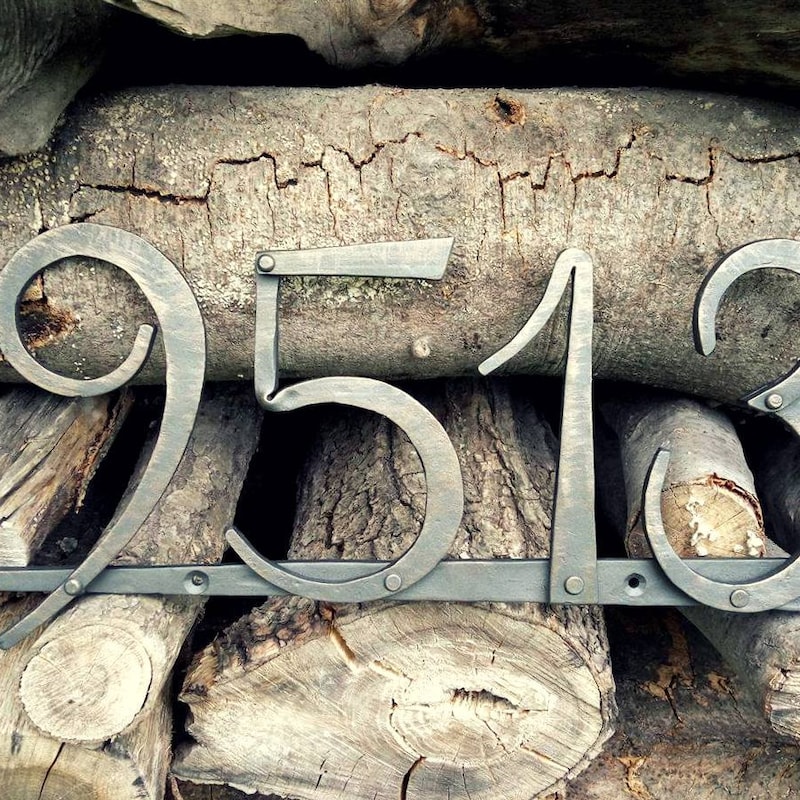 Rustic House Numbers - Etsy