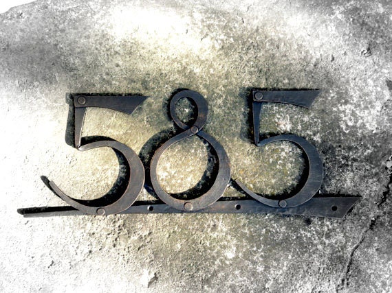Plaque de maison numéro en métal