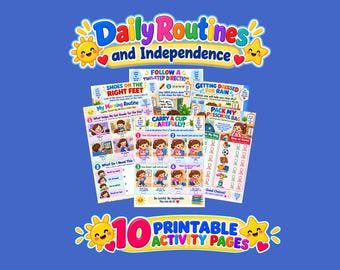 Preschool Life Skills Worksheets: Daily Routines & Independence Activities
